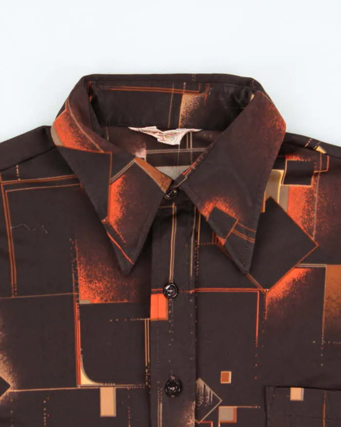 Vintage 1970s Pierre Gerard By Mr Jeff Patterned Long Sleeve Shirt - M sold by Rokit product image thumbnail 5