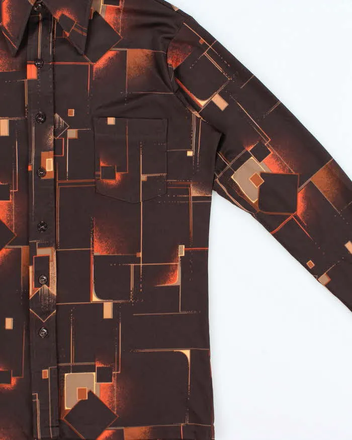 Vintage 1970s Pierre Gerard By Mr Jeff Patterned Long Sleeve Shirt - M sold by Rokit product image thumbnail 3