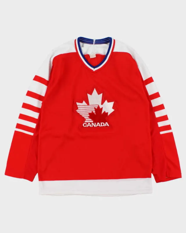 Vintage 1988 CCM Team Canada Away Ice Hockey Jersey - S made by Rokit