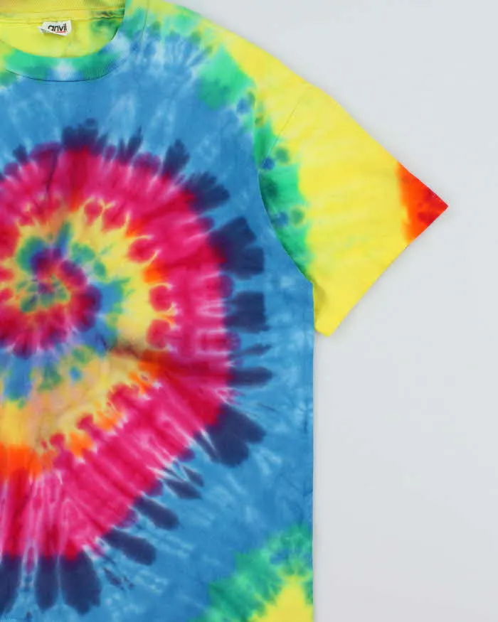 Vintage 1990s Anvil Made In USA Heavyweight Single Stitch Tie-Dye Crewneck T-Shirt - XL sold by Rokit product image thumbnail 3
