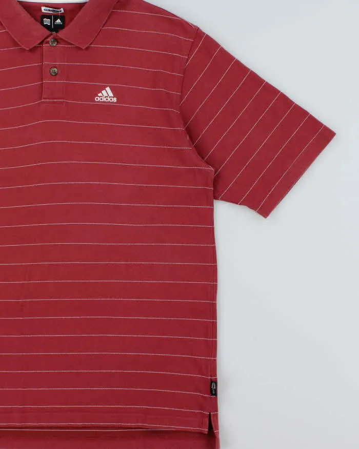 Vintage Y2K 00s Adidas ClimaLite Striped Embroidered Short Sleeve Polo Shirt - XL sold by Rokit product image thumbnail 3