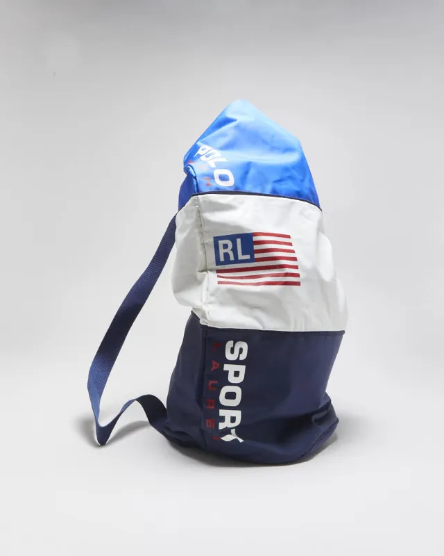 Vintage 1990s Ralph Lauren Polo Sport Nylon Crossbody Bucket Bag - OS made by Ralph Lauren