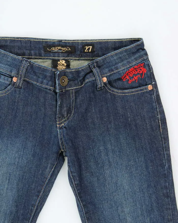 Vintage Y2k 00s Ed Hardy Embroidered Skinny Jeans - W27 L32 sold by Rokit product image thumbnail 3