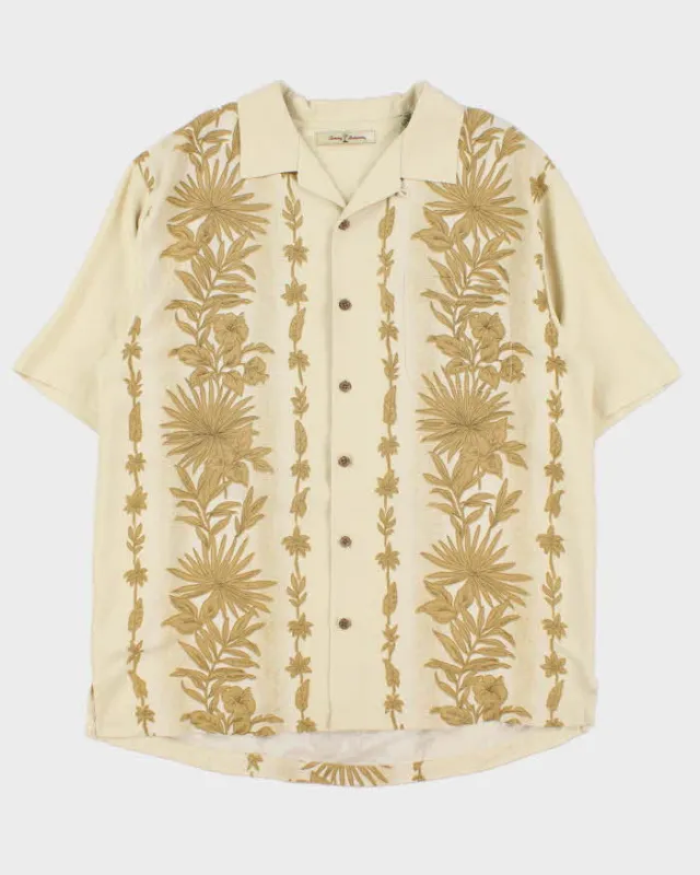 Vintage Y2K 00s Tommy Bahama Silk Floral Short Sleeve Hawaiian Shirt - L sold by Rokit
