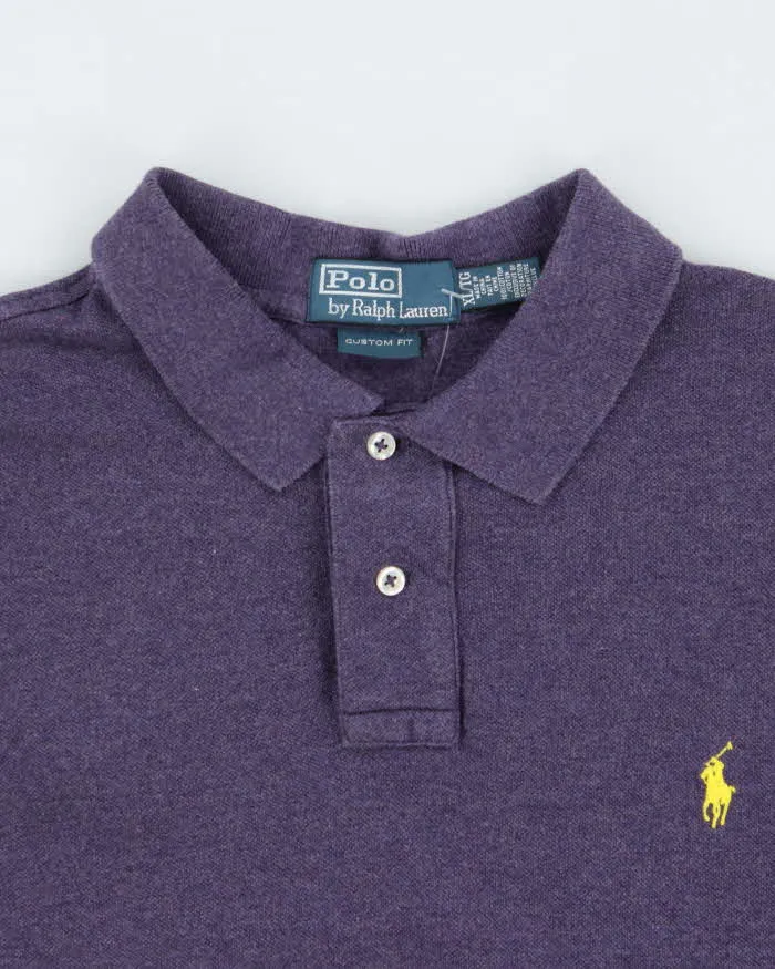 Vintage Y2K 00s Polo Ralph Lauren Custom Fit Short Sleeve Polo Shirt - XL sold by Rokit product image thumbnail 5