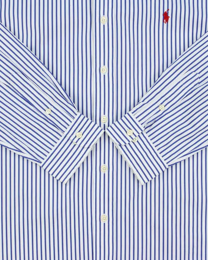 Vintage Y2K 00s Ralph Lauren Classic Fit Striped Long Sleeve Shirt - XXL sold by Rokit product image thumbnail 4
