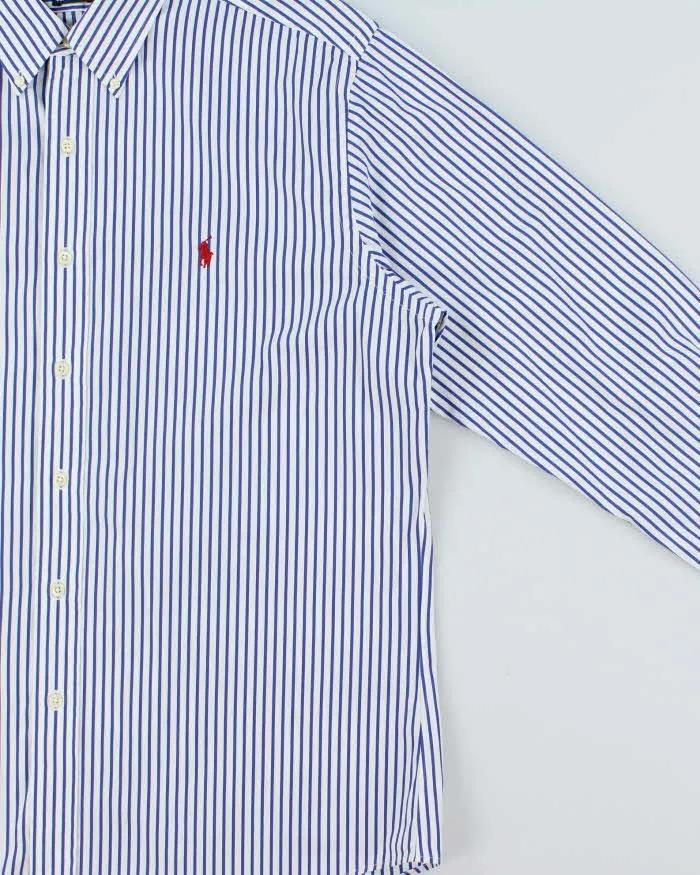 Vintage Y2K 00s Ralph Lauren Classic Fit Striped Long Sleeve Shirt - XXL sold by Rokit product image thumbnail 3