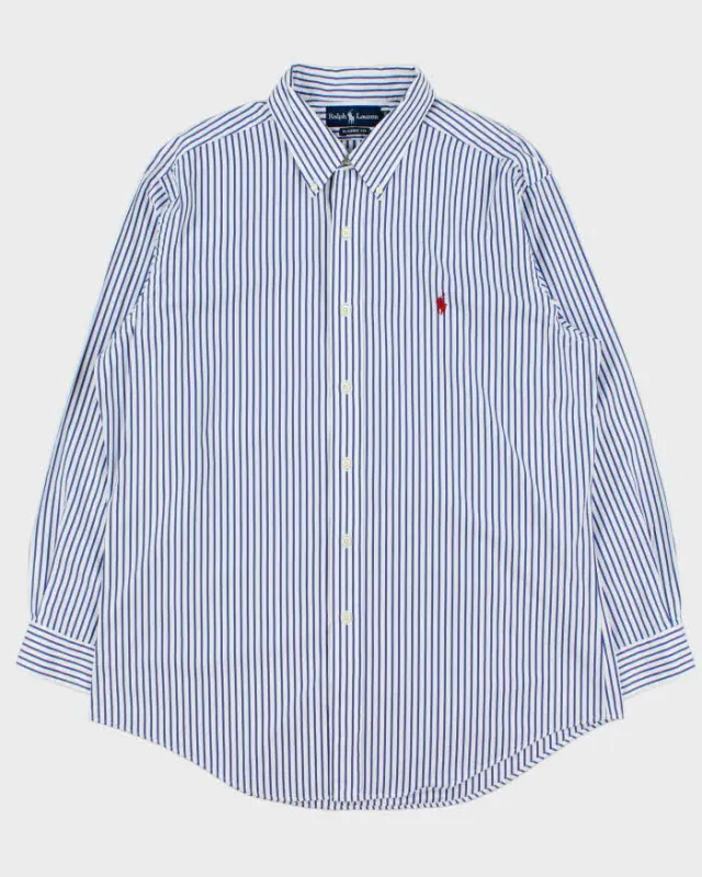 Vintage Y2K 00s Ralph Lauren Classic Fit Striped Long Sleeve Shirt - XXL made by Ralph Lauren