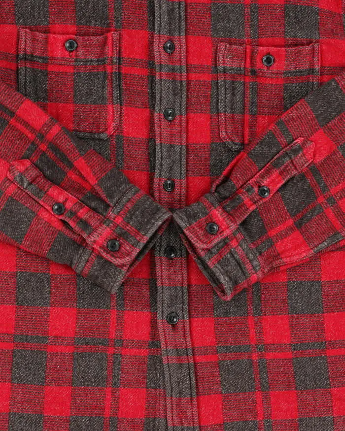 Vintage Y2K 00s Polo Ralph Lauren Heavyweight Plaid Long Sleeve Flannel Shirt - XXL sold by Rokit product image thumbnail 4