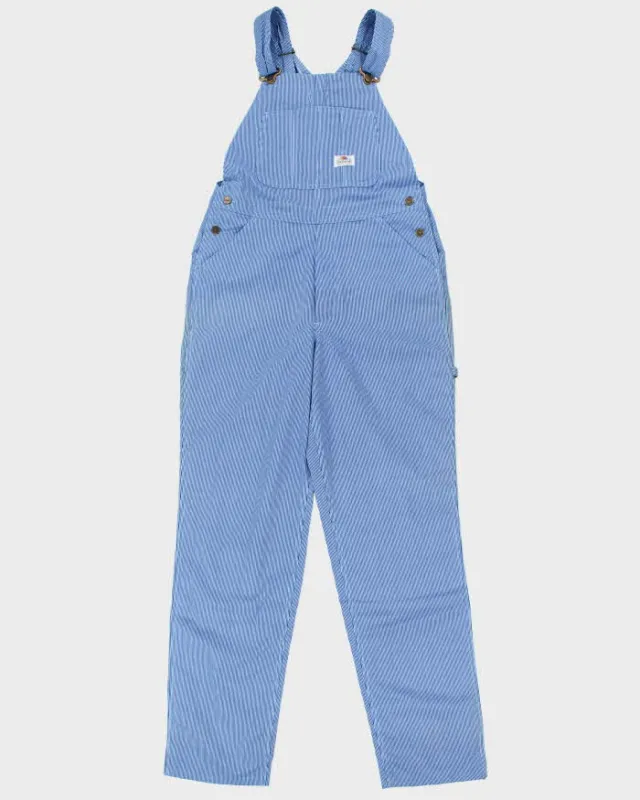 DSWT 1980s Fruit Of The Loom Pinstriped Dungarees - W34 L34 sold by Rokit