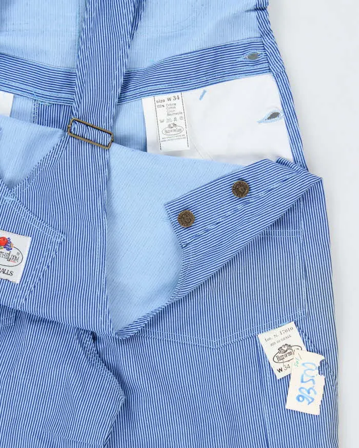 DSWT 1980s Fruit Of The Loom Pinstriped Dungarees - W34 L34 sold by Rokit product image thumbnail 5