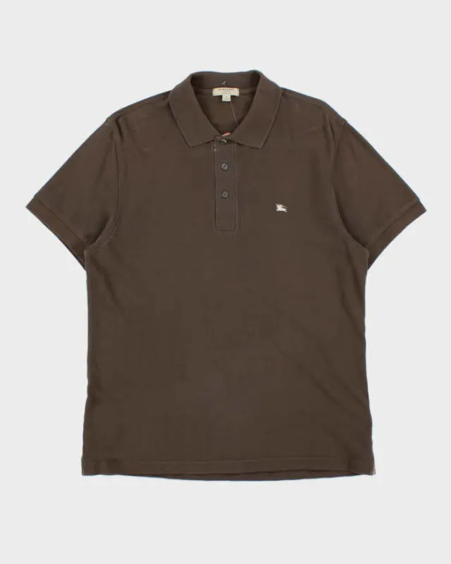 Vintage Y2K 00s Burberry Slim Fit Short Sleeve Polo Shirt - L sold by Rokit