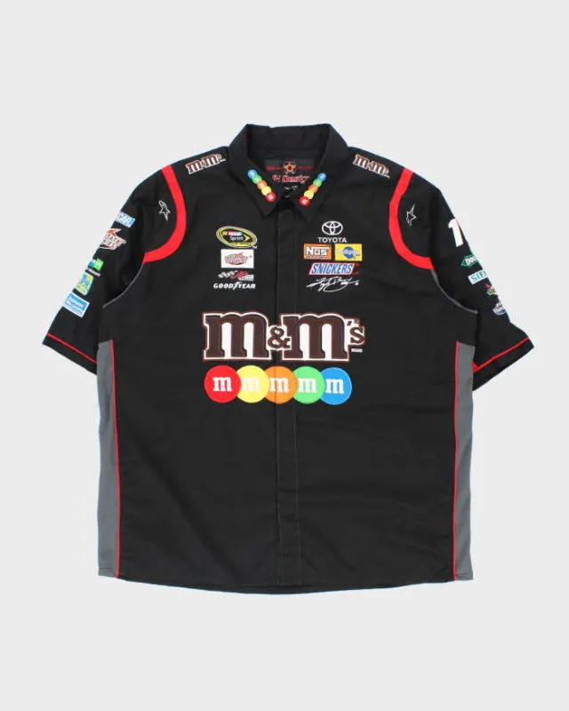 Vintage Y2K 00s JH Design M&M Kyle Busch Nascar Short Sleeve Racing Shirt - XXL sold by Rokit