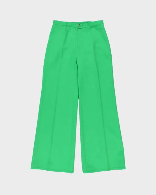 DSWT Vintage 1970s Di Lusso Premiere Italy Women's High Waisted Bell Bottom Flared Trousers - W27 L30 sold by Rokit