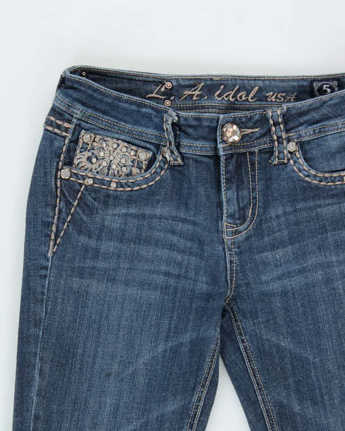 Vintage Y2k 00s LA Idol Rhinestone Bootcut Jeans - W29 L34 sold by Rokit product image thumbnail 3