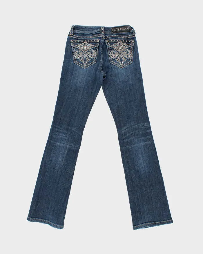 Vintage Y2k 00s LA Idol Rhinestone Bootcut Jeans - W29 L34 sold by Rokit product image thumbnail 2