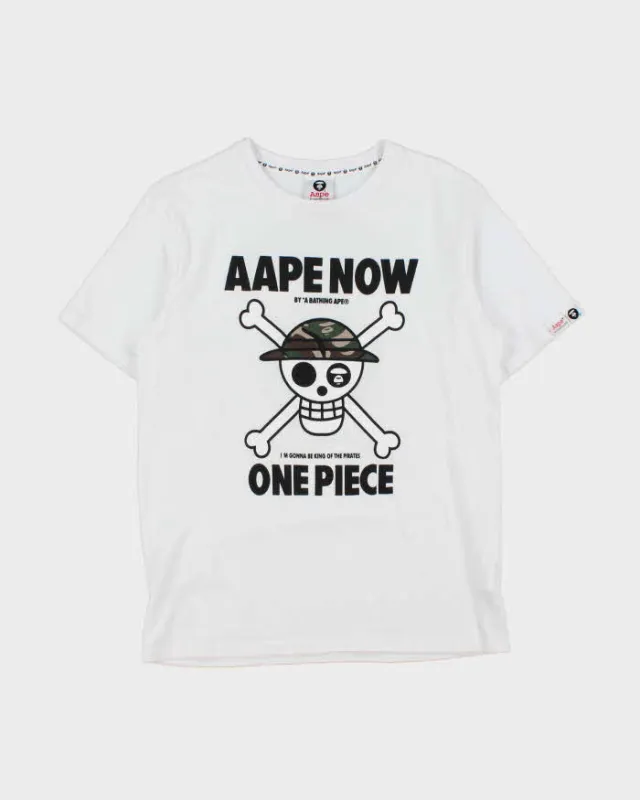 2017 Aape By A Bathing Ape x One Piece Camo Pirate Crewneck T-Shirt - M made by Bape