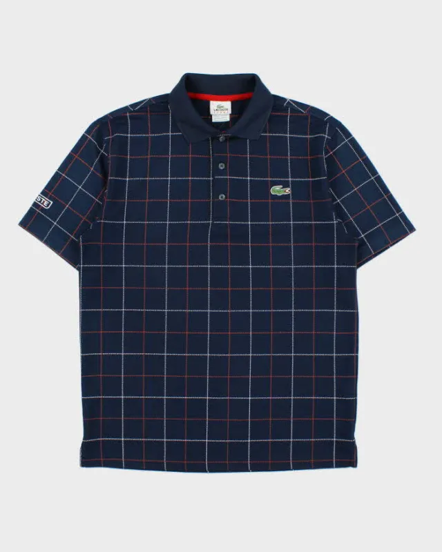Vintage Y2K 00s Lacoste Sport Check Embrodiered Short Sleeve Polo Shirt - S made by Lacoste