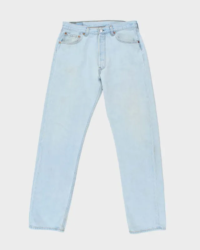 Vintage 1996 Levi's 501 Red Batwing Made In Canada Straight Leg Denim Jeans - W32 L33 made by Levi's