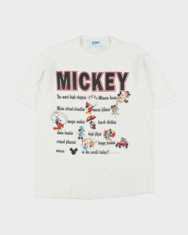 Vintage 1990s Disney Single Stitch Mickey Mouse Made In USA T-shirt - OS sold by Rokit