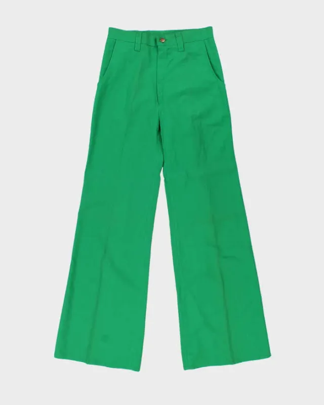 DSWT 1970s Jeans West High Waisted Bell Bottoms Trousers - W28 L32 made by Rokit