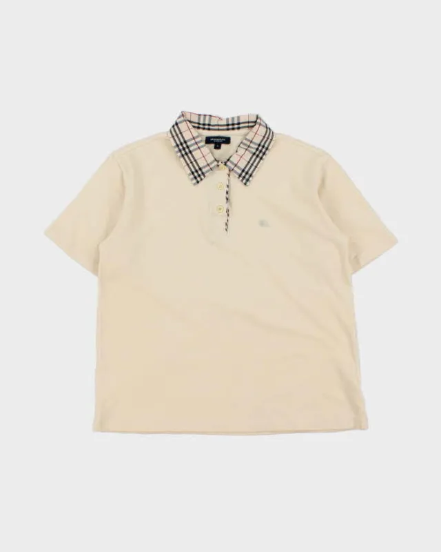 Vintage Y2K 00s Burberry Nova Check Boxy Short Sleeve Polo Shirt - L made by Burberry