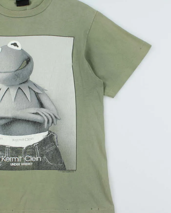 Vintage 1990s Jim Henson The Muppets 'Kermit Clein' Single Stitch Crewneck T-Shirt - L sold by Rokit product image thumbnail 3