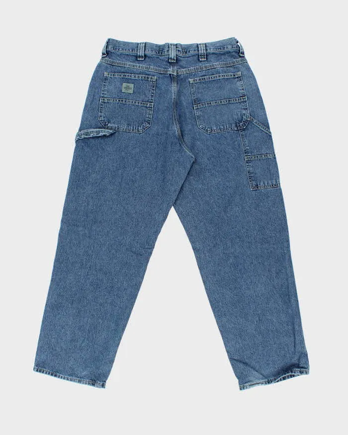 Vintage Y2K 00s Lee Dungarees Wide Leg Denim Carpenter Jeans - W34 L30 sold by Rokit product image thumbnail 2