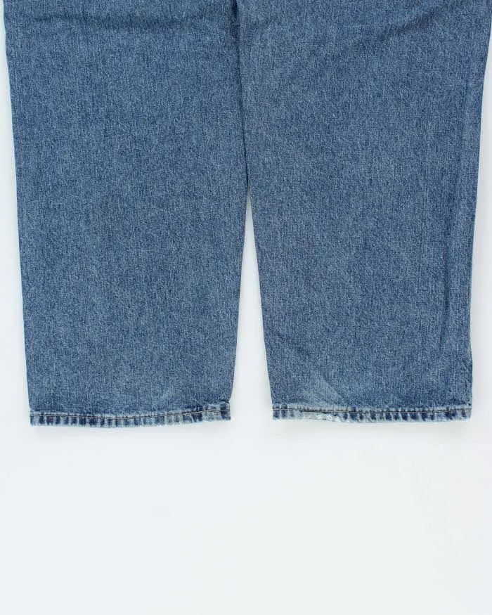 Vintage Y2K 00s Lee Dungarees Wide Leg Denim Carpenter Jeans - W34 L30 sold by Rokit product image thumbnail 5