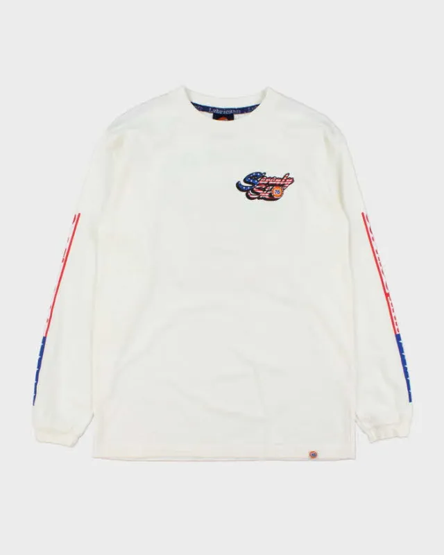 Vintage Y2K 00s 76 Lubricants Racing Motor Oil Crewneck Long Sleeve T-Shirt - L sold by Rokit