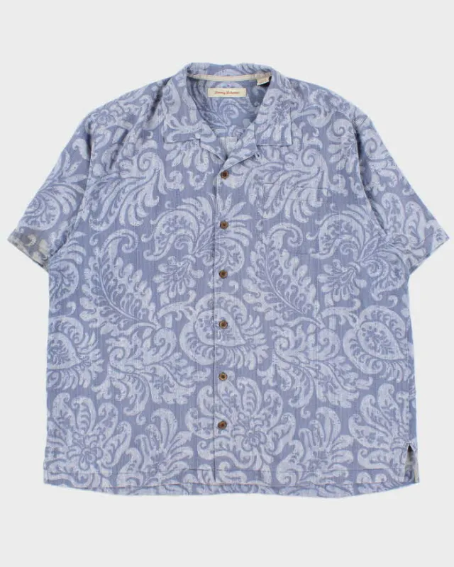 Vintage Y2K 00s Tommy Bahamas Floral Silk Hawaiian Shirt - XL sold by Rokit