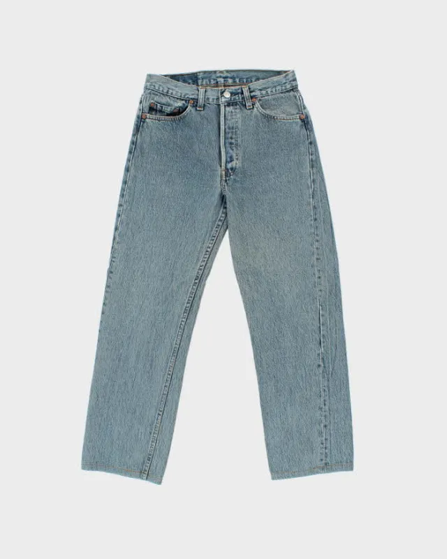 Vintage 1992 Levi's 501 Red Batwing Made In USA Straight Leg Japanese Denim Jeans - W29 L27 made by Levi's