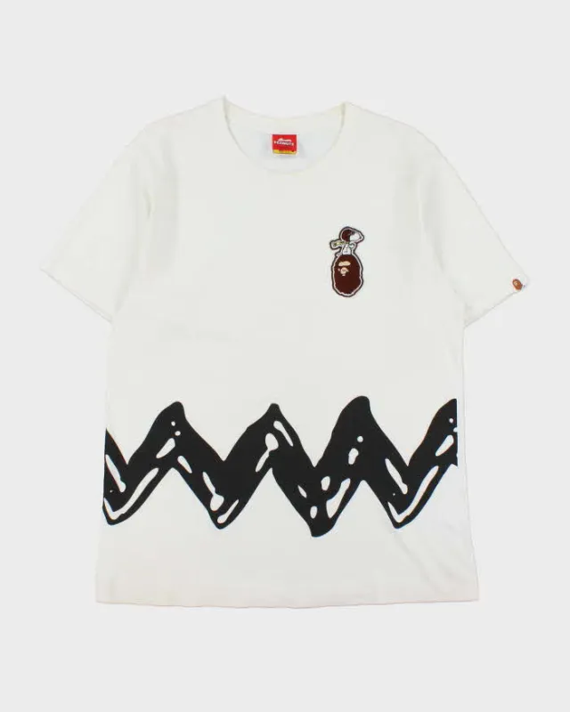 SS2014 Bape x Peanuts 'Aviation Snoopy' Heavyweight Crewneck T-Shirt - M made by Bape