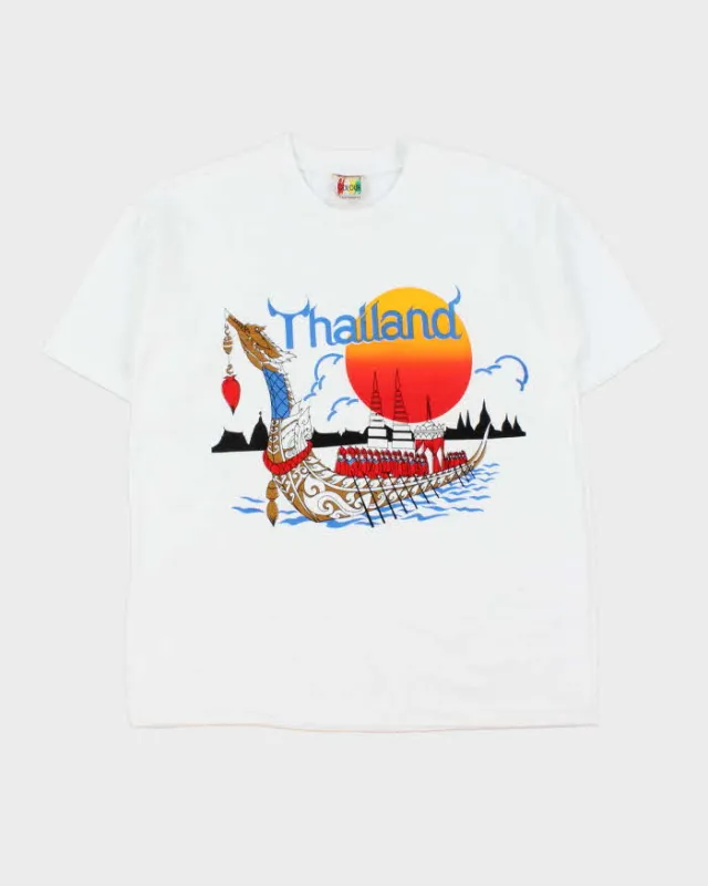 Vintage 1990s Thailand Souvenir Heavyweight T-shirt - M made by Rokit
