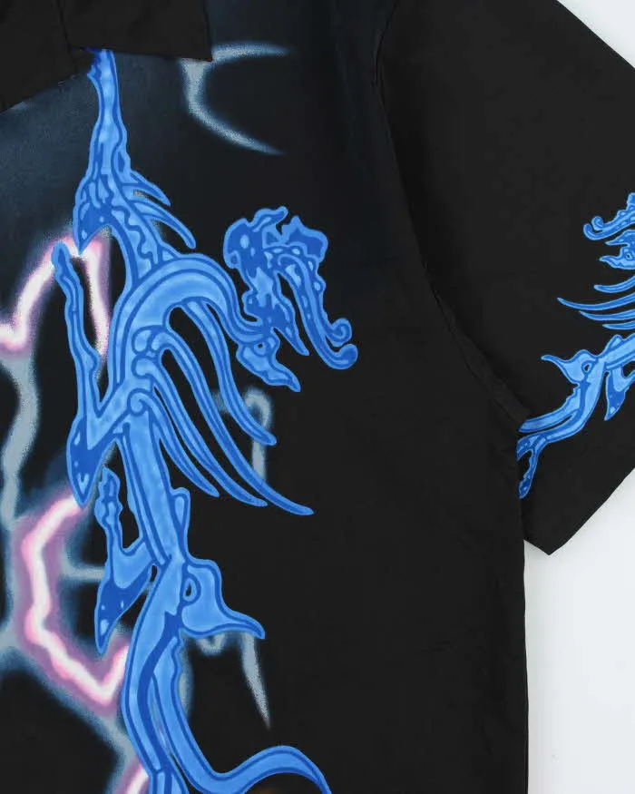 Vintage Y2K 00s 725 Originals Flame Short Sleeve Oversized Bowling Shirt - L sold by Rokit product image thumbnail 4