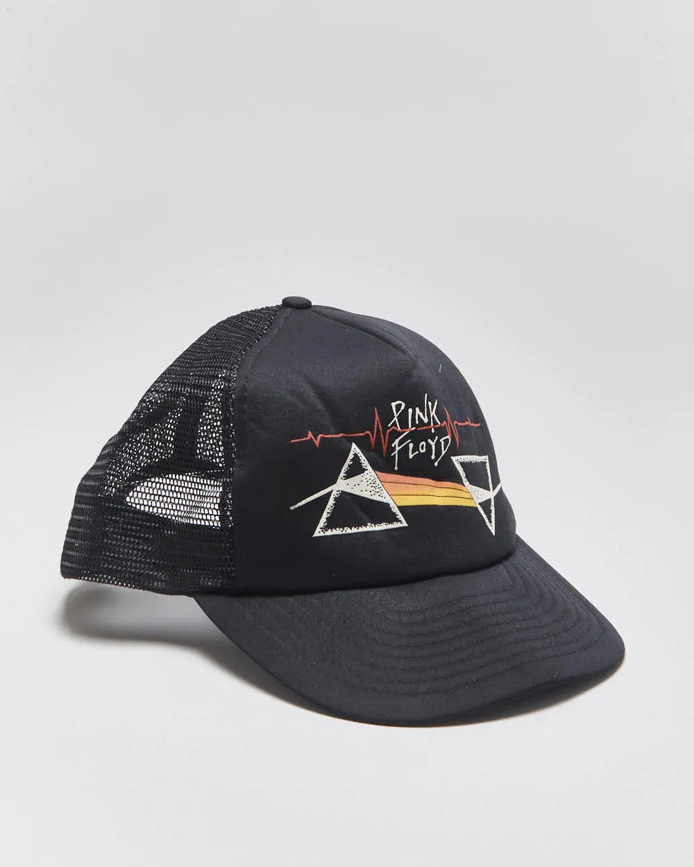 Vintage 1980s Pink Floyd Dark Side Of the Moon Wilson Headwear Trucker Cap - OS sold by Rokit
