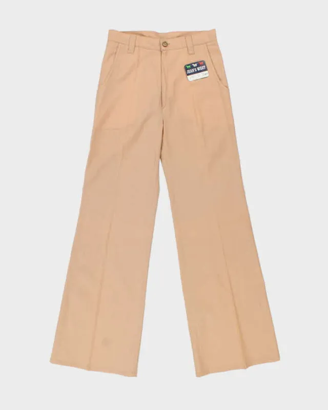 DSWT 1970s Jeans West High Waisted Bell Bottoms Trousers - W28 L32 made by Rokit
