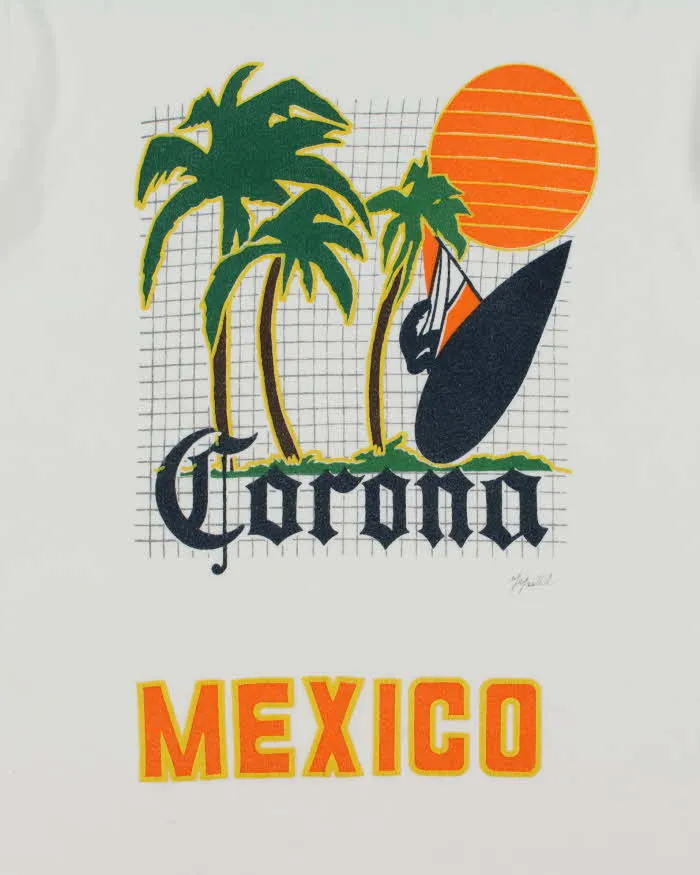 Vintage 1990s Corona Mexico Heavyweight Single Stitch Crewneck T-Shirt - XL sold by Rokit product image thumbnail 4