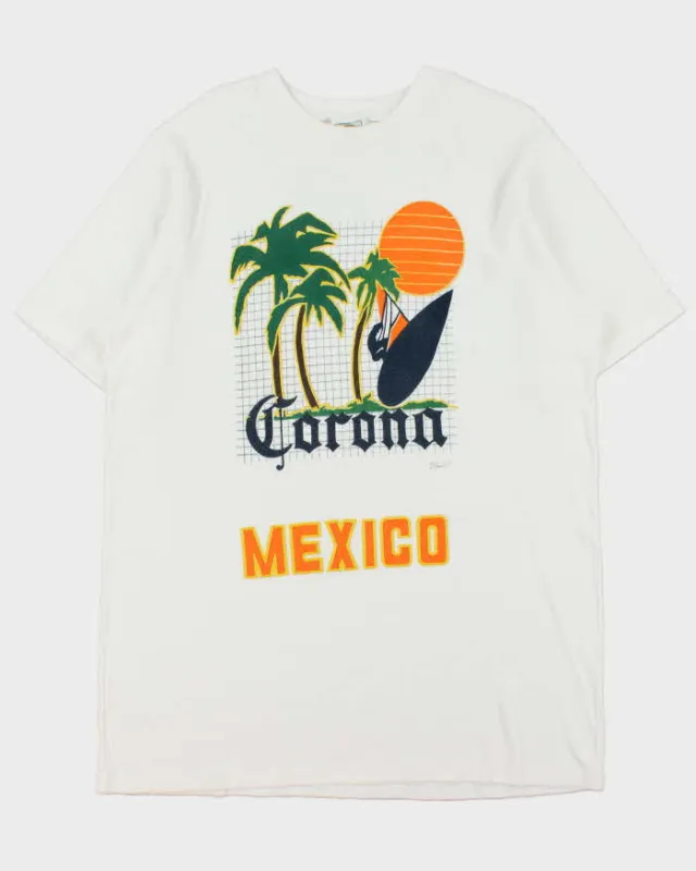 Vintage 1990s Corona Mexico Heavyweight Single Stitch Crewneck T-Shirt - XL made by Rokit