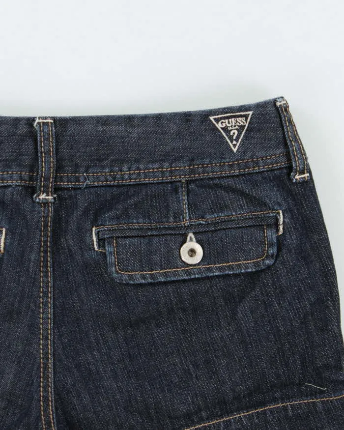 Vintage Y2K 00s Guess Women's Indigo Denim Low Rise Mini Shorts - W28 sold by Rokit product image thumbnail 4