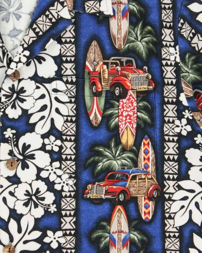 Vintage 1990s Howie Made In USA Floral Hawaiian Shirt - M sold by Rokit product image thumbnail 4