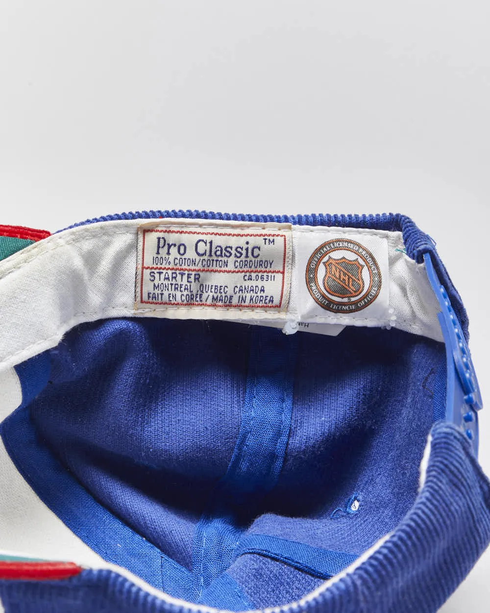 Vintage 1980s Starter Pro Classic New York Rangers NHL Corduroy Baseball Cap - OS sold by Rokit product image thumbnail 4