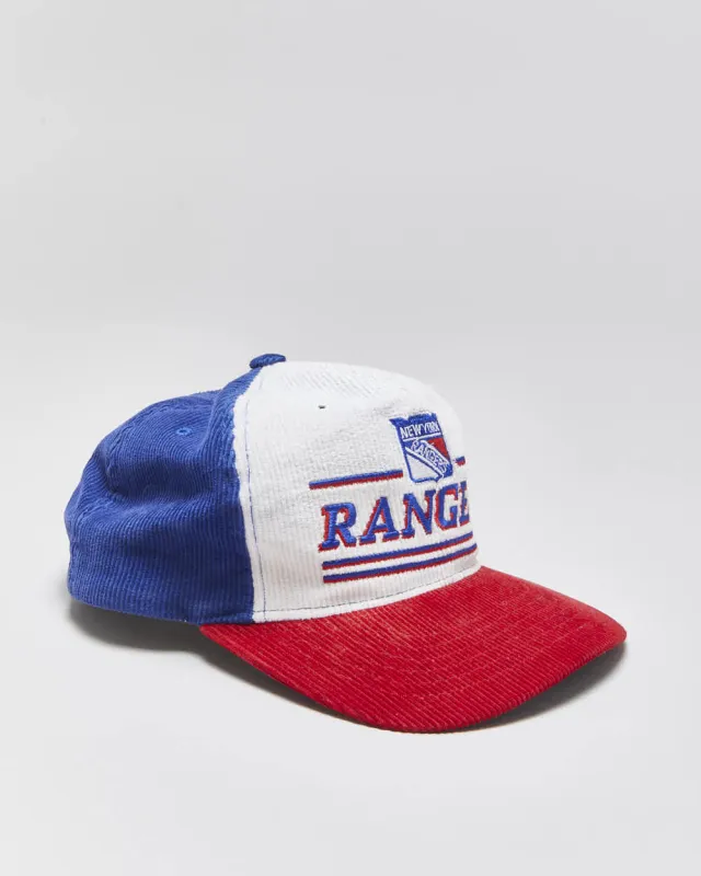 Vintage 1980s Starter Pro Classic New York Rangers NHL Corduroy Baseball Cap - OS made by Starter