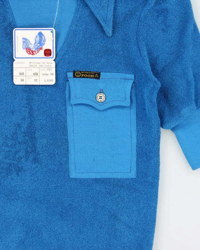DSWT 1970s Pooh Jeans Soft Line Towelling Polo Shirt - S sold by Rokit product image thumbnail 4