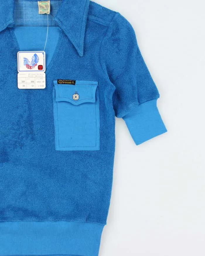 DSWT 1970s Pooh Jeans Soft Line Towelling Polo Shirt - S sold by Rokit product image thumbnail 3
