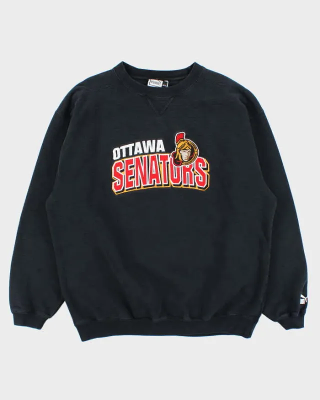 Vintage 1990s Puma Ottawa Senators NHL Heavyweight Crewneck Sweatshirt - L made by Puma