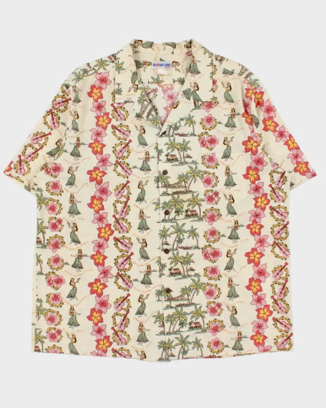 Vintage 1990s Aloha Line Made In USA Hawaiian Shirt - XXL made by Rokit