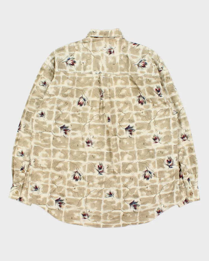 Vintage 1990s Gant Imperial Poplin Map Graphic Long Sleeve Shirt - M sold by Rokit product image thumbnail 2