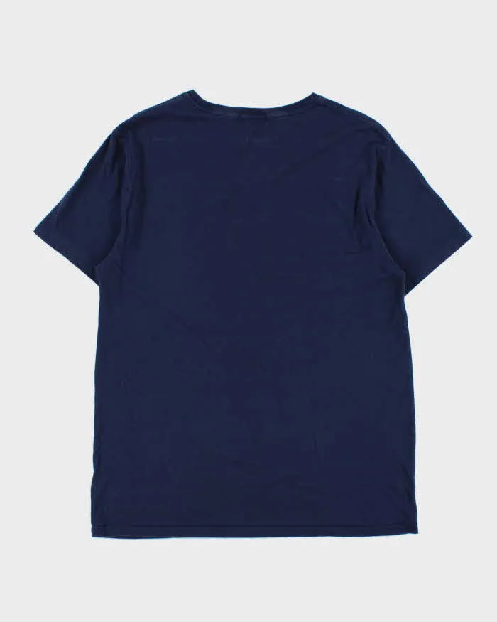 Vintage Polo Ralph Lauren Athl. Dept. Navy Crewneck T-Shirt - L sold by Rokit product image thumbnail 2