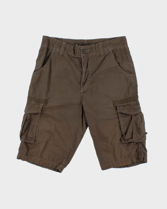 Vintage Calvin Klein Khaki Loose Fit Cargo Shorts - W33 sold by Rokit